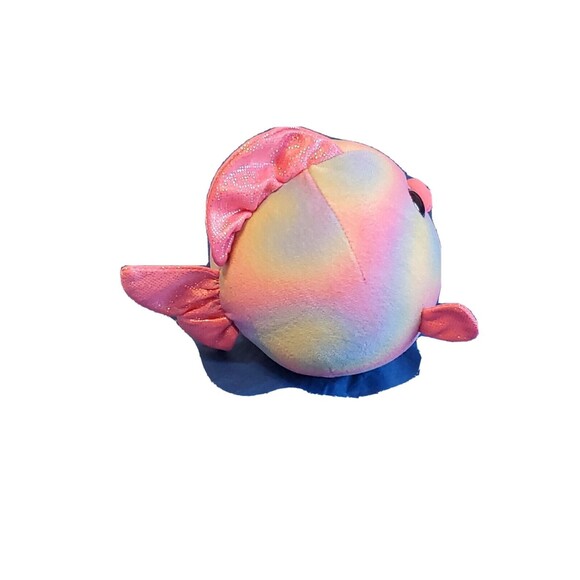 Ty 2014 Beanie Ballz Rainbow Pastel Tie Dye  Fish Retired Approx 5" - Picture 7 of 14